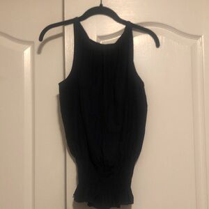 Chic Navy Blue Sleeveless Tank Top